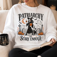 Bruja de Halloween feminista El patriarcado es art