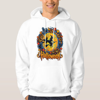 Sudadera bruja de Halloween luna
