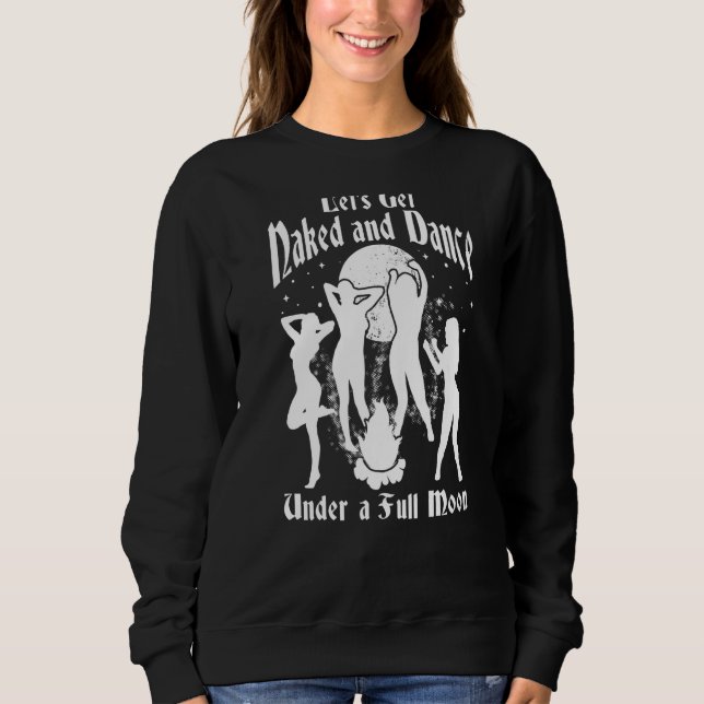 Sudadera Bruja de la luna llena Pagan Spooky Occult Ri (Anverso)