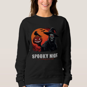 Sudadera Bruja de Luna Llena con Cuervo y Calabaza 🦅