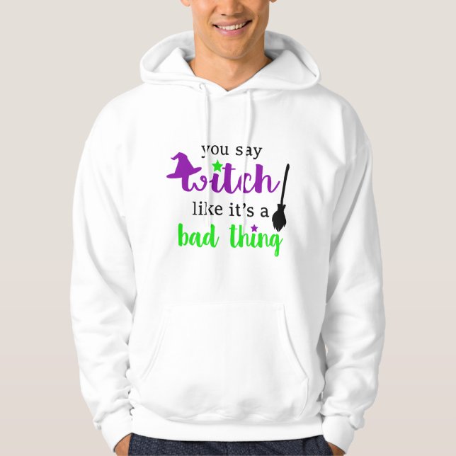 Sudadera Bruja Divertida Halloween  (Anverso)