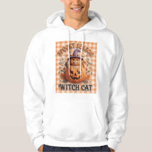 Sudadera Bruja Gato Calabaza Temporada de Espanto