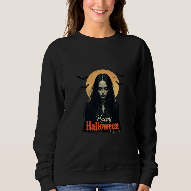 Sudadera Bruja gótica de Halloween (Anverso)