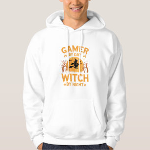 Sudadera Bruja Jugadora Diseño de Halloween para Jugadores
