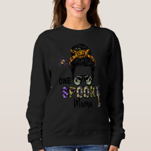 Sudadera Bruja Mama Calavera Bruja Mujeres Groovy Una Espel