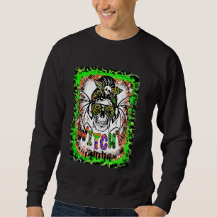 Sudadera Bruja mamá Halloween Calavera Bruja mamá Mujeres S