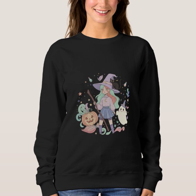 Sudadera Bruja Moderna Adorable (Anverso)