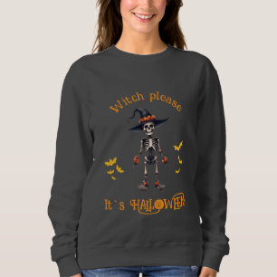 Sudadera Bruja Por favor, divertida Halloween