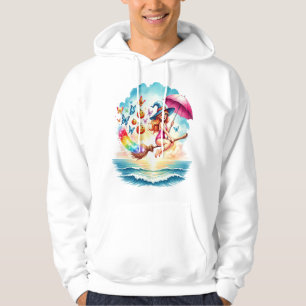 Sudadera Bruja Sirena de Halloween en Escoba