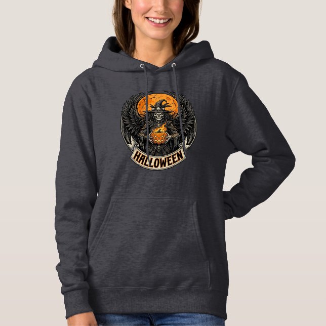 Sudadera Bruja Vintage de Halloween Gótico (Anverso)
