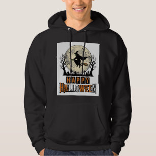 Sudadera Bruja Vintage Feliz Halloween Diseño de Vector_1