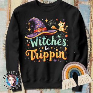 Sudadera Brujas divertidas de Halloween se ponen trippy