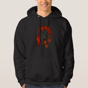Sudadera Brujería Oculta Emo Goth Caballos Halloween Gótico