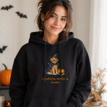 Brujo de hechizos adorables de Halloween Retriever