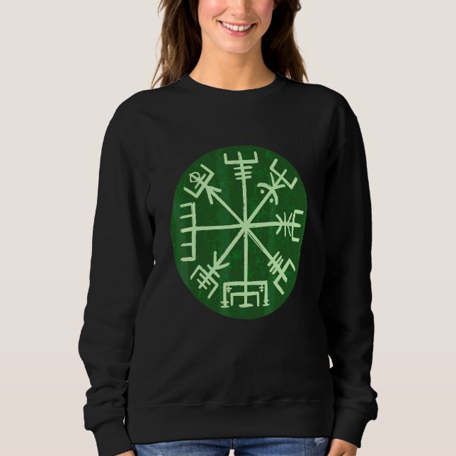 Sudadera Brújula vikinga Nudo celta nórdico (Anverso)