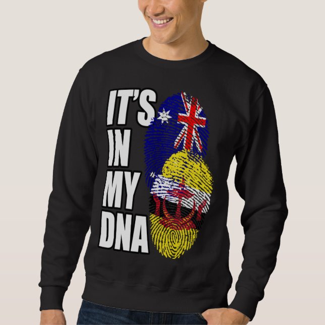 Sudadera Bruneian And Australian Mix DNA Flag Heritage (Anverso)