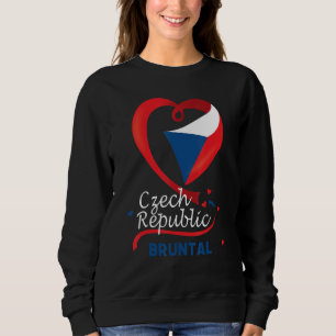 Sudadera Bruntal Bandera Corazón De La República Checa Escu