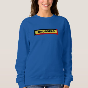Sudadera Bruselas en Bélgica Colores de bandera
