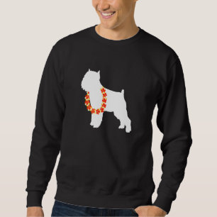 Sudadera Bruselas Griffon Aloha Hawaiian Lei Dog