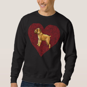 Sudadera Brussels Griffon Día de San Valentín Perro Amor Hu