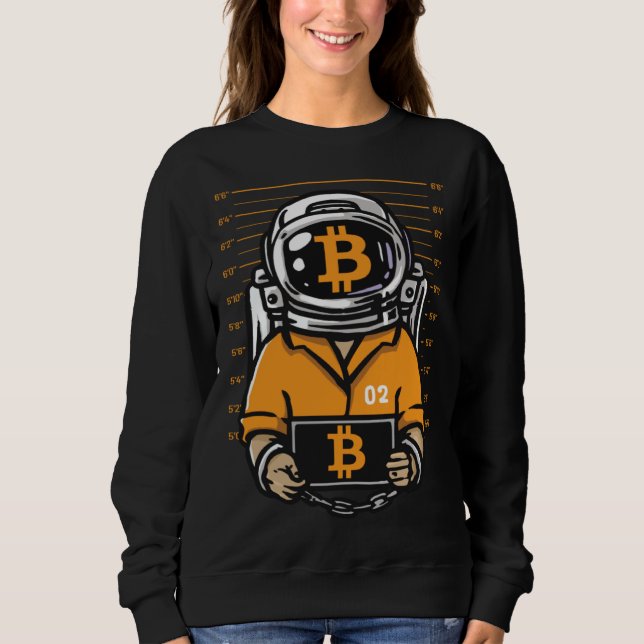 Sudadera BTC Up to the Moon Bitcoin (Anverso)