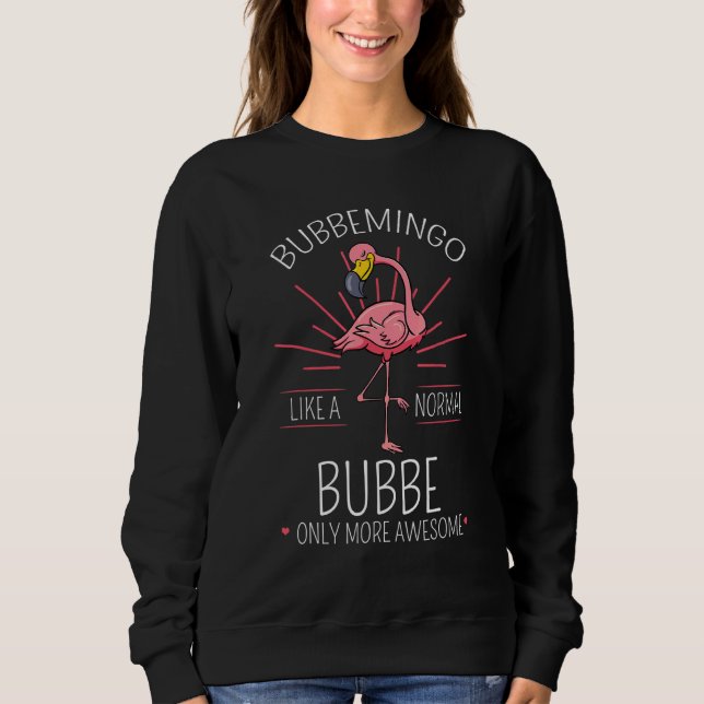 Sudadera Bubbemingo Bubbe Flamingo Abuela 4 (Anverso)