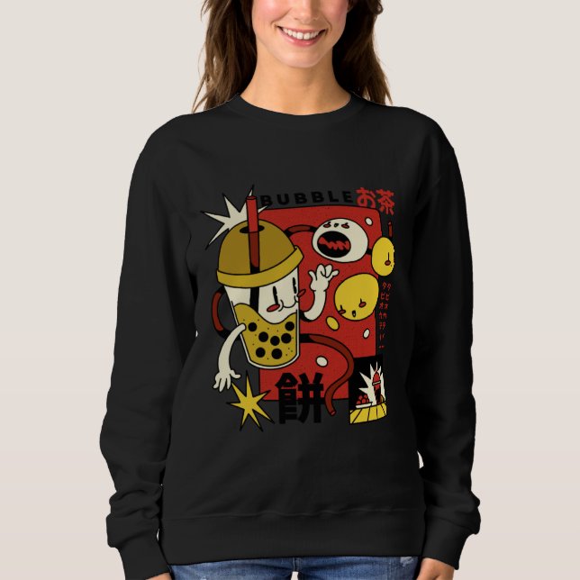 Sudadera Bubble-Tea Asian Mochi (Anverso)