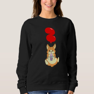 Sudadera Bubble Tea Hamster niños de segundo cumpleaños glo