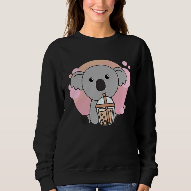 Sudadera Bubble Tea Koala With Chocolate Tea Sweet Koalas (Anverso)