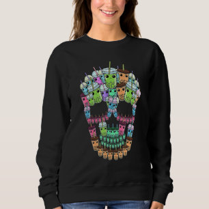 Sudadera Bubble Tea Skull Men Boba Tea Women Bubble Tea