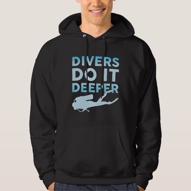 Sudadera Buceadores Lo Hacen Más Profundo Buceo Submarino M (Anverso)