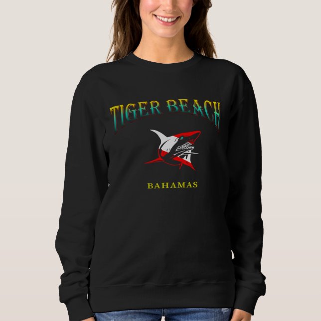 Sudadera Bucear en Tiger Beach  Buceo de tiburones en las B (Anverso)