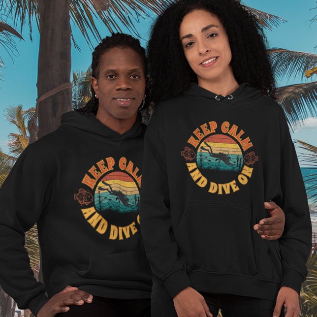 Sudadera Buceo (Keep Calm and Dive On Hoodie for Men and Women)