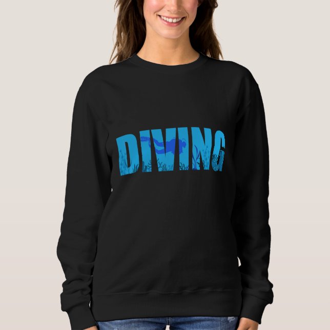 Sudadera Buceo Buzo Arrecife Océano (Anverso)