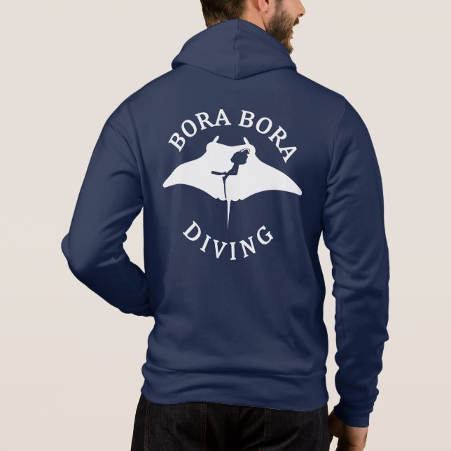 Sudadera Buceo Con Manta En Bora Bora (Reverso)