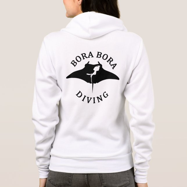 Sudadera Buceo Con Manta En Bora Bora (Reverso)