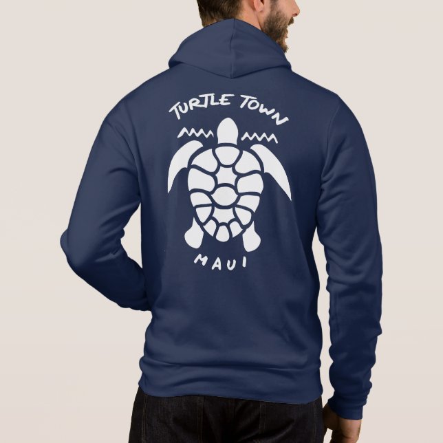 Sudadera Buceo con tortugas marinas en Scuba - Turtle Town  (Reverso)