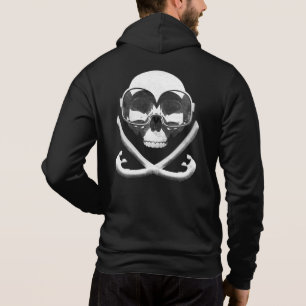 Sudadera Buceo con tubo y bandera de cráneo pirata de buceo