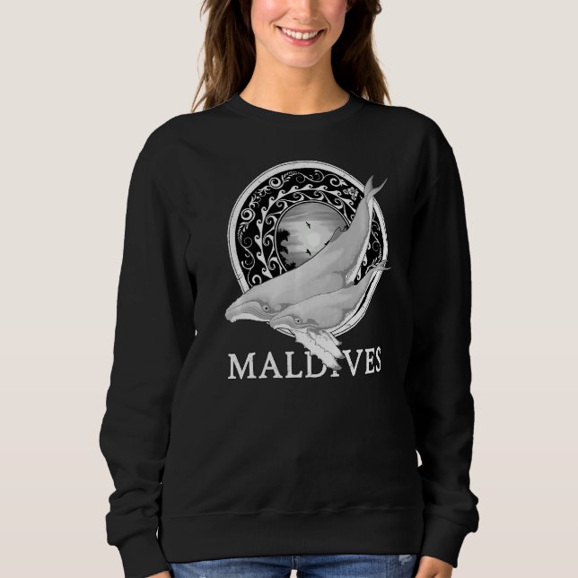 Sudadera Buceo de ballenas jorobadas Maldivas 1 (Anverso)