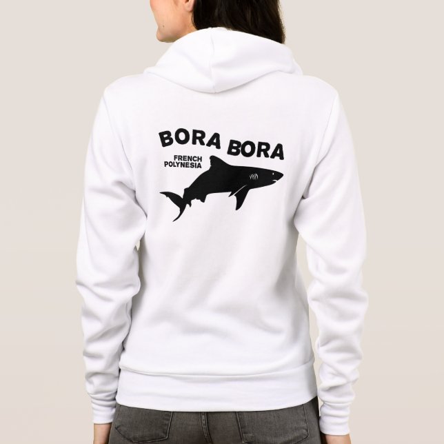 Sudadera Buceo De Tiburón En Bora Bora (Reverso)