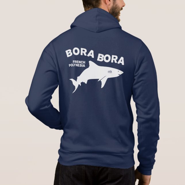 Sudadera Buceo De Tiburón En Bora Bora (Reverso)