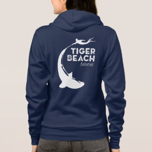 Sudadera Buceo de tiburones en la playa de Tiger