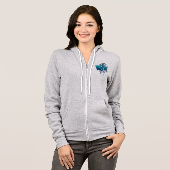 Sudadera Buceo Scuba | Hoodie de cierre completo para mujer (Anverso completo)