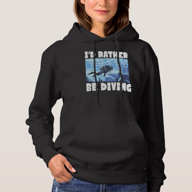 Sudadera Buceo Submarino Océano Id Antes De Bucear (Anverso)
