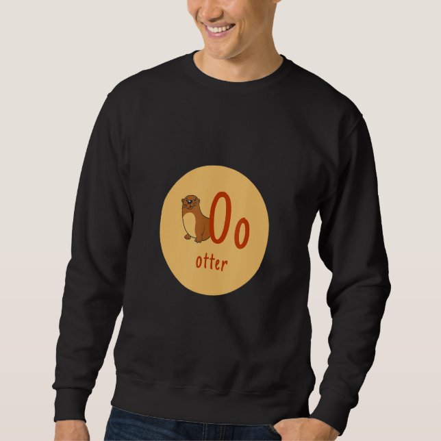 Sudadera Buchstaben des deutschen Alphabets O Otter (Anverso)