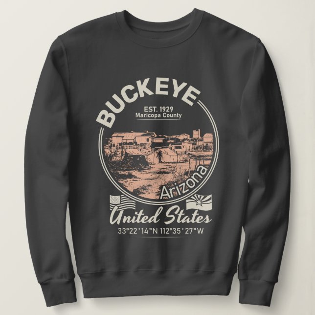 SUDADERA BUCKEYE CITY ARIZONA (Anverso del diseño)