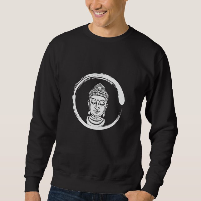 Sudadera Buda de círculo zen (Anverso)