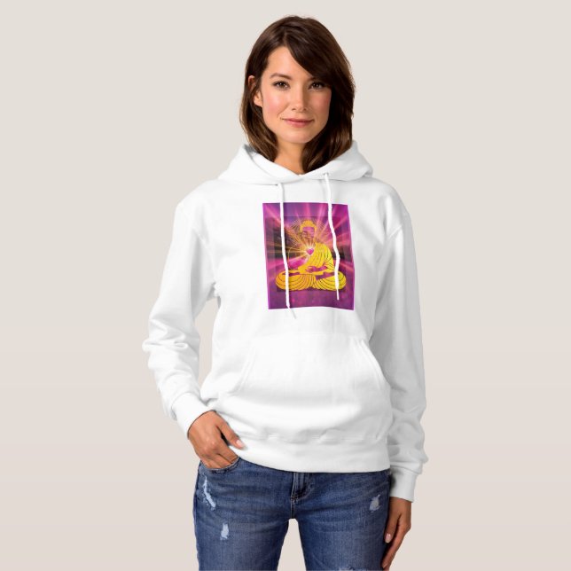 Sudadera Buda Hoy Amanecer Buda con Rosa (Anverso completo)