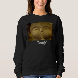 Sudadera Buda sonriente agradecido Mujer