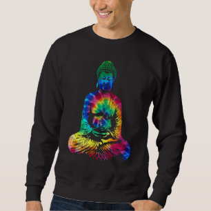 Sudadera Buda Tie Dye Vintage Yoga Espiritual Zen Budismo